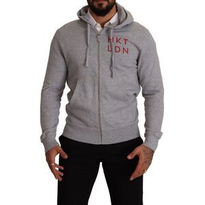 Hackett HKT LDN ZipUp Hoodie Men Gray Sweaters